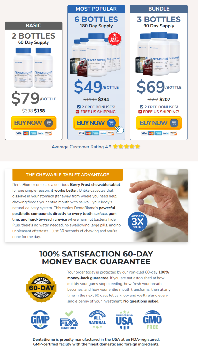 DentaBiome Products Offer 1